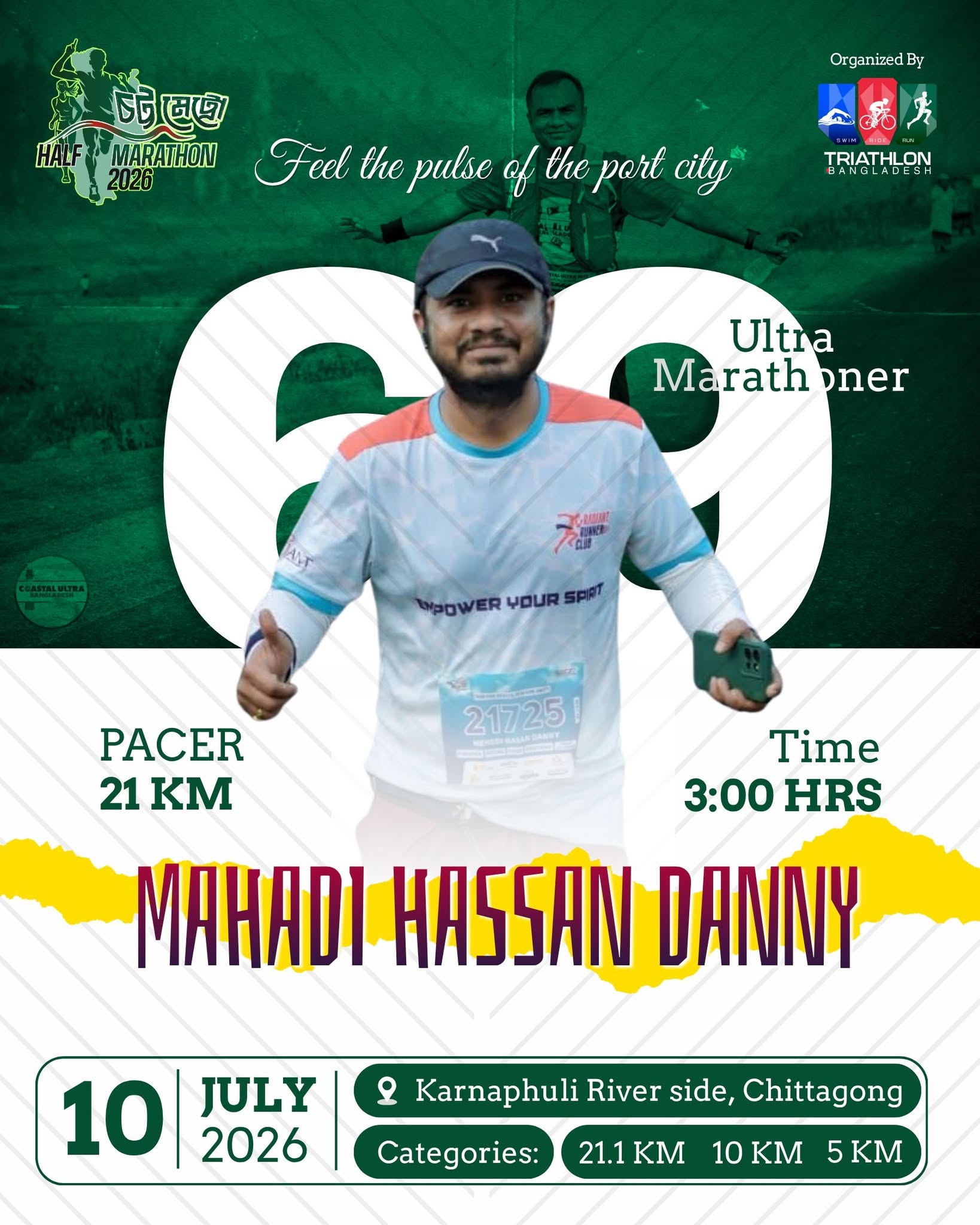 21.1 KM Pacer — Mehedi Hasan Danny
