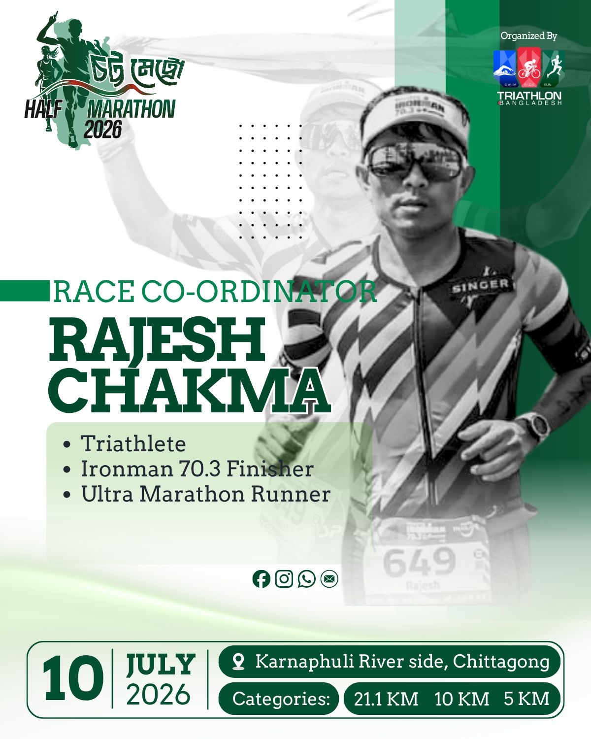Race Co-ordinator — Rajesh Chakma