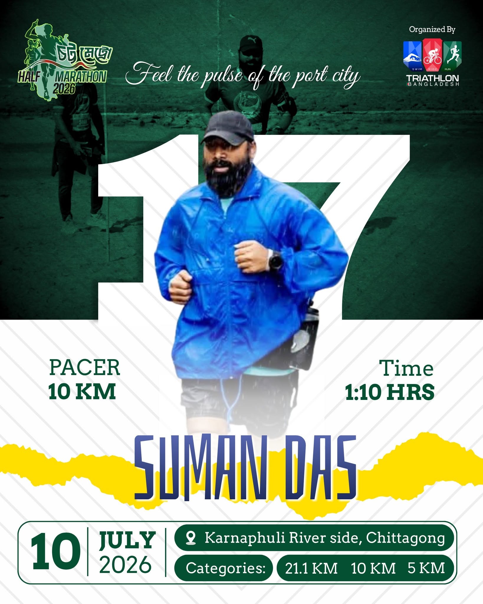 10 KM Pacer — Suman Das